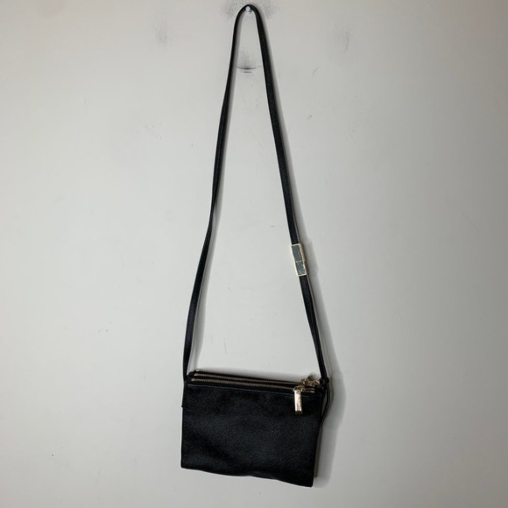 Aritzia Auxiliary Calisch Crossbody Bag Shoulder Purse Clutch Embossed Black - Picture 11 of 16